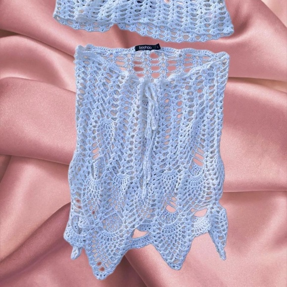 Dainty coquette festival crochet halter top and skirt - Picture 2 of 4